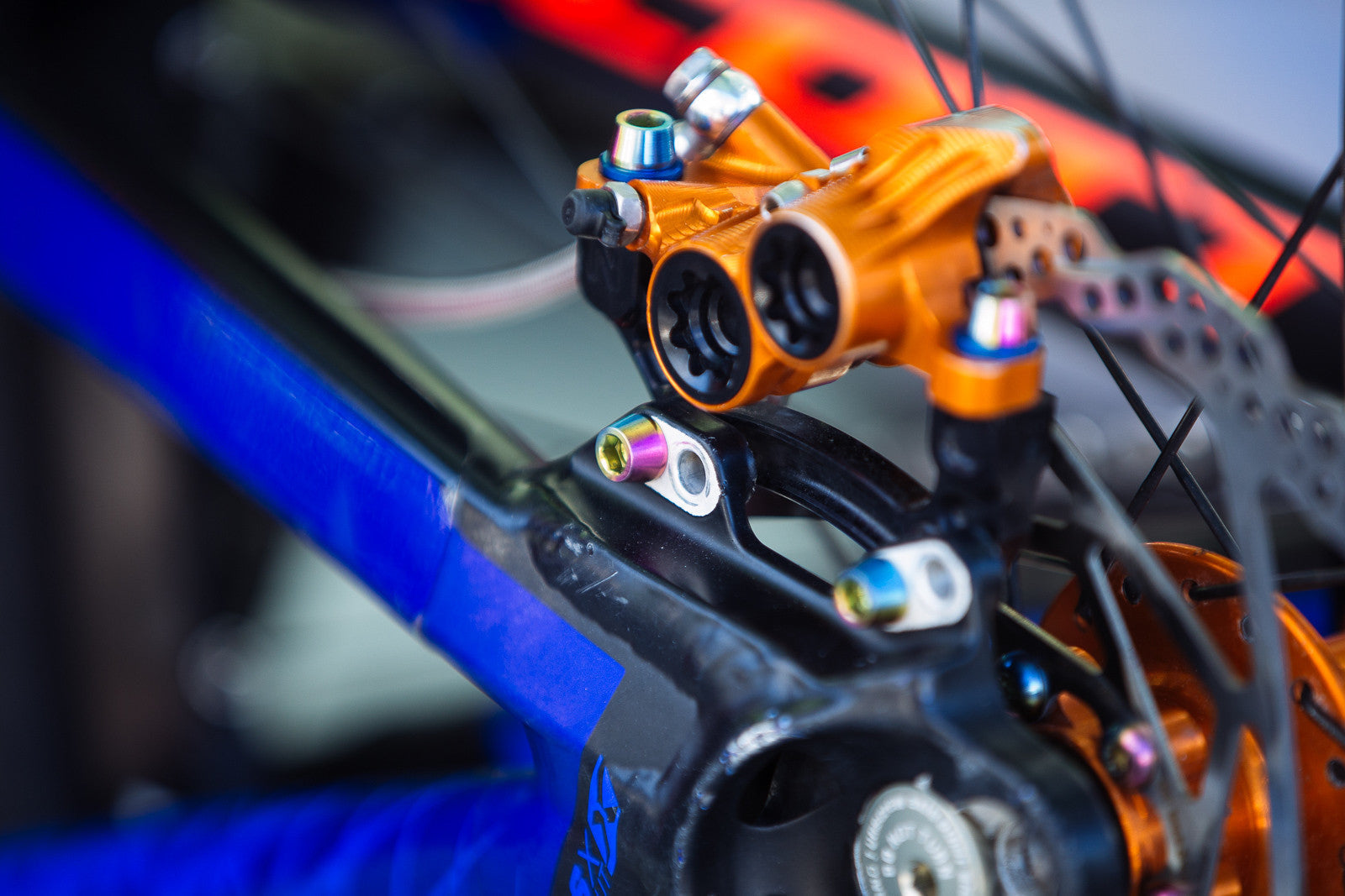 Titanium fasteners for bicycles